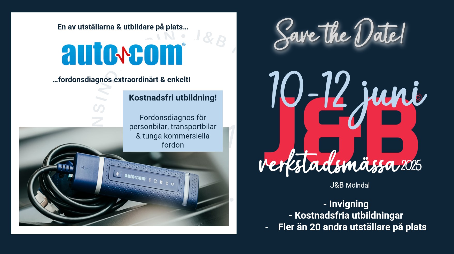 Autocom till J&B-mässan 10-12 juni 2025