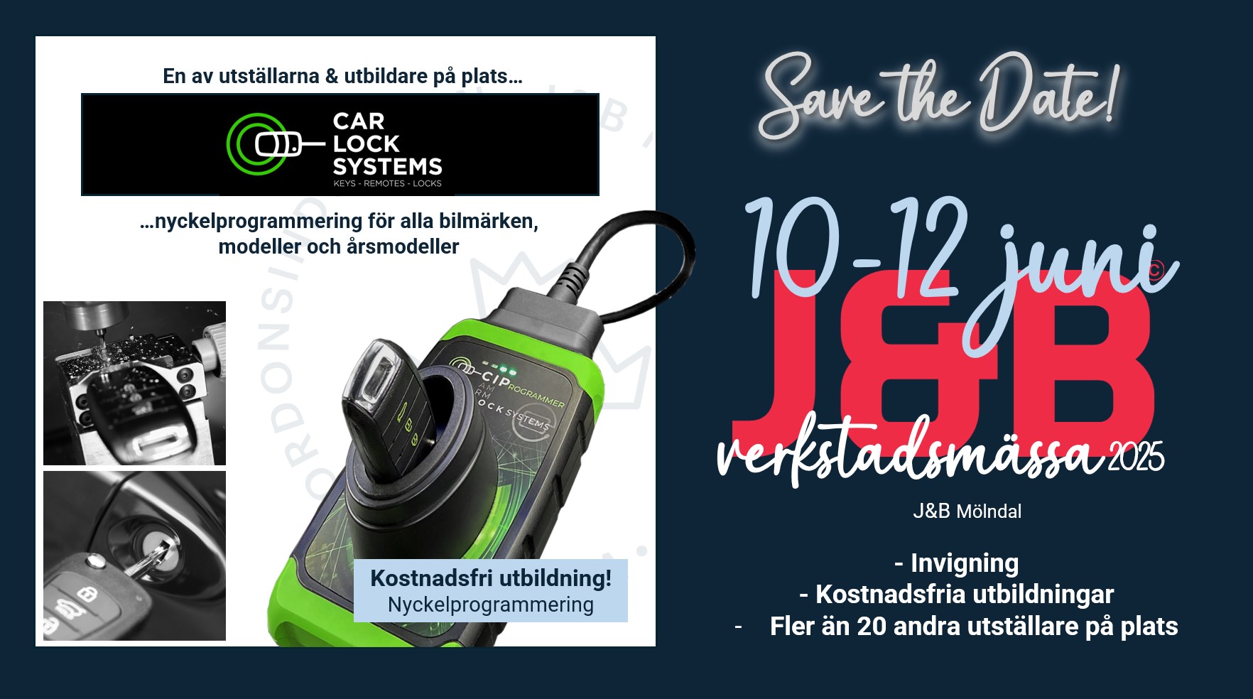 Car Lock Systems till J&B-mässan 10-12 juni 2025
