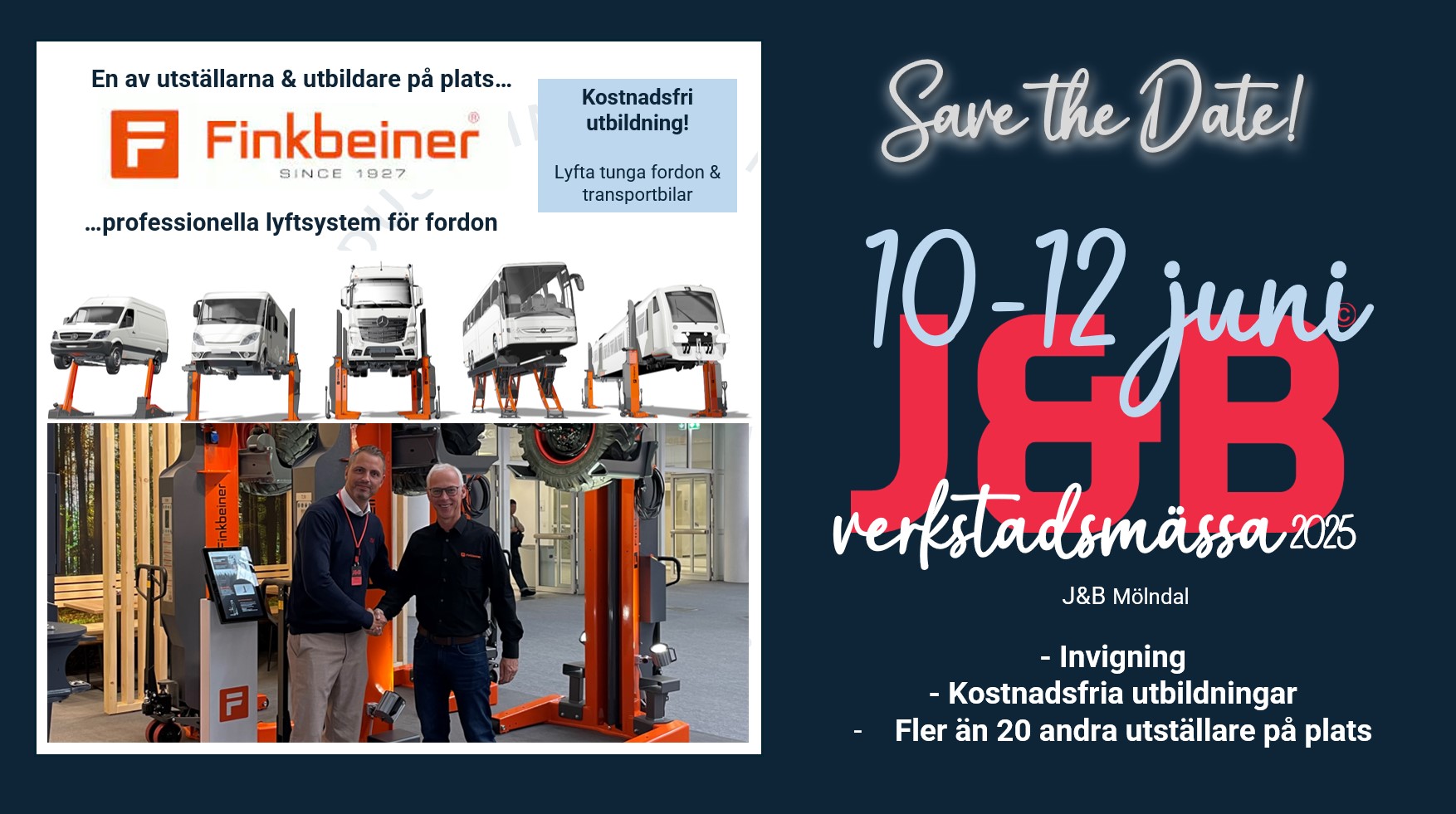 Finkbeiner till J&B-mässan 10-12 juni 2025