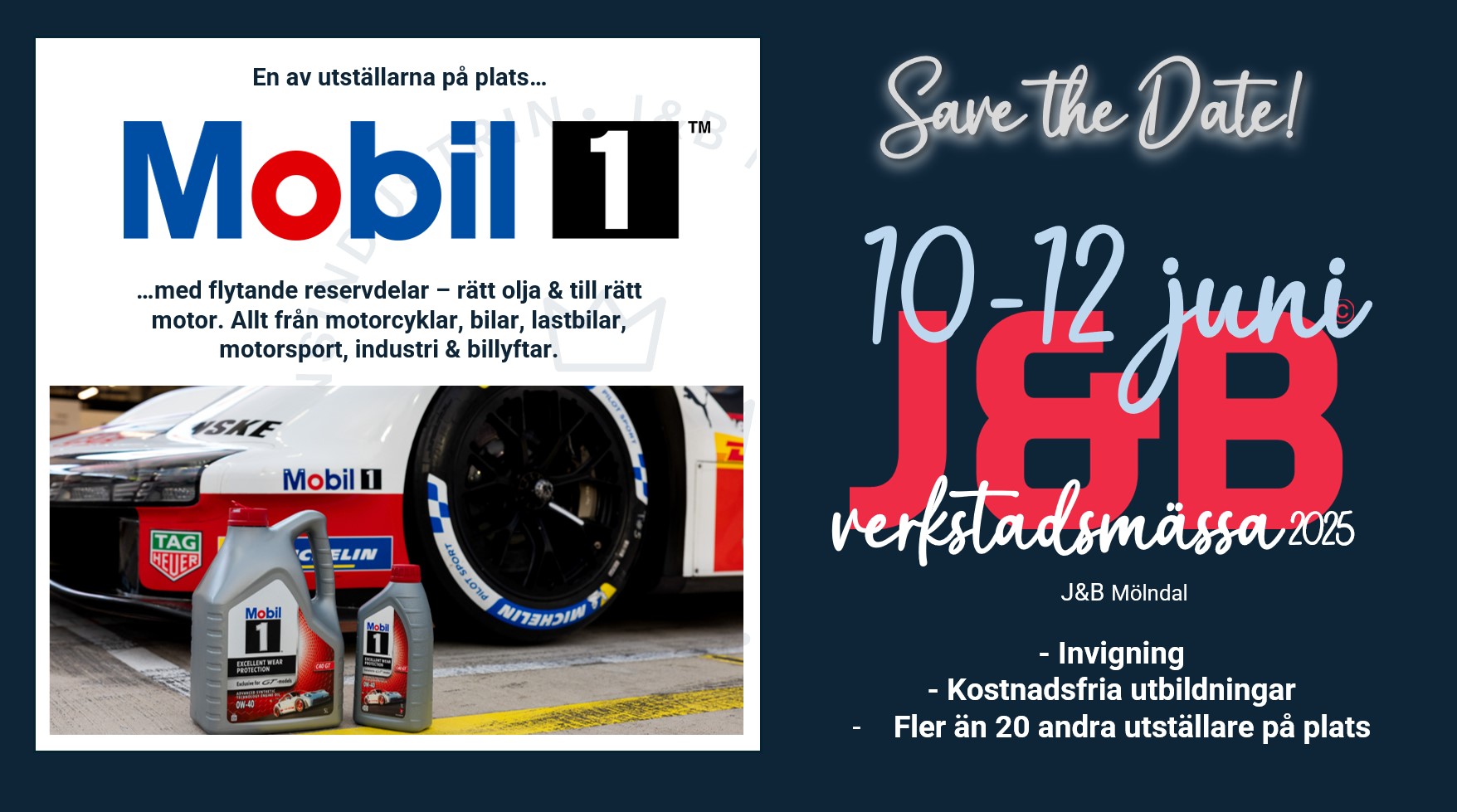 Mobil 1™ till J&B-mässan 10-12 juni 2025