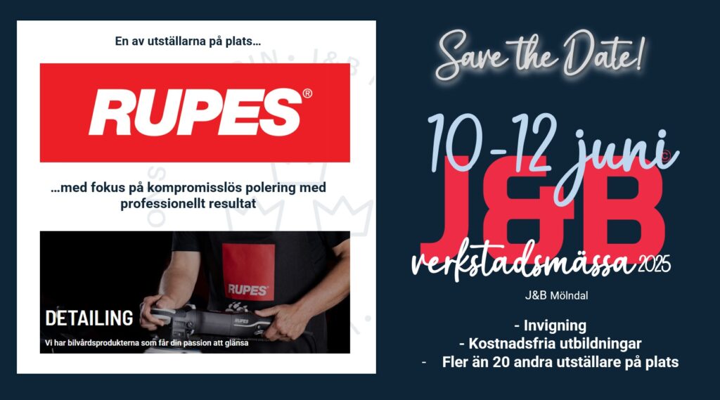 RUPES/WER till J&B-mässan 10-12 juni 2025