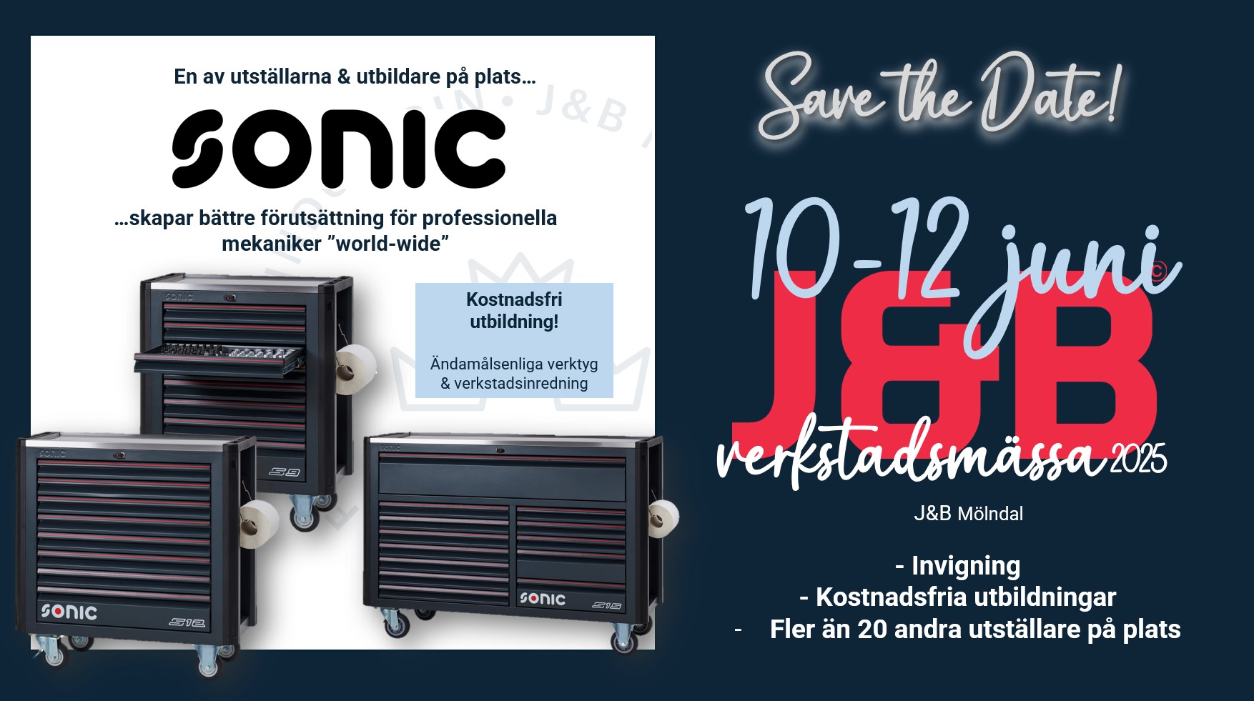 Sonic Equipment till J&B-mässan 10-12 juni 2025